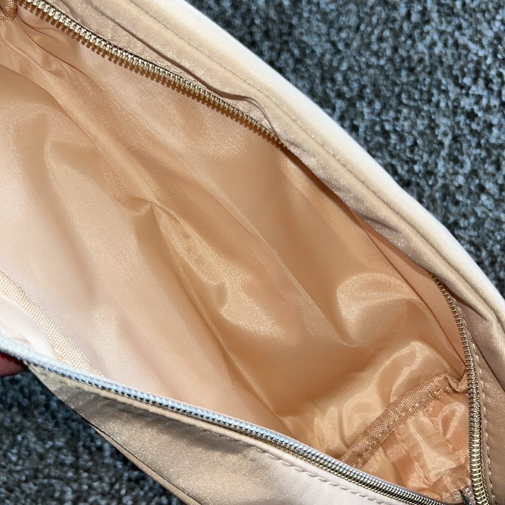 Laura Lee Beige Rectangular Pouch Nwot - image 6